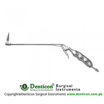 Suction Hemorrhoidal Ligator Complete Angled 30° Up - With 10 mm Suction Head and Charging Cone Stainless Steel,